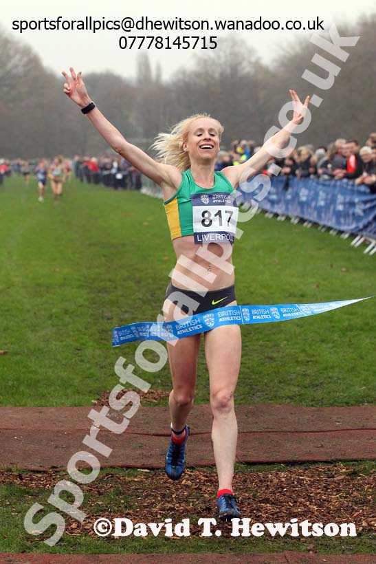 Senior women's European Cross Country Trials, Sefton Park, Liverpool. Photo: David T. Hewitson/Sports for All Pics